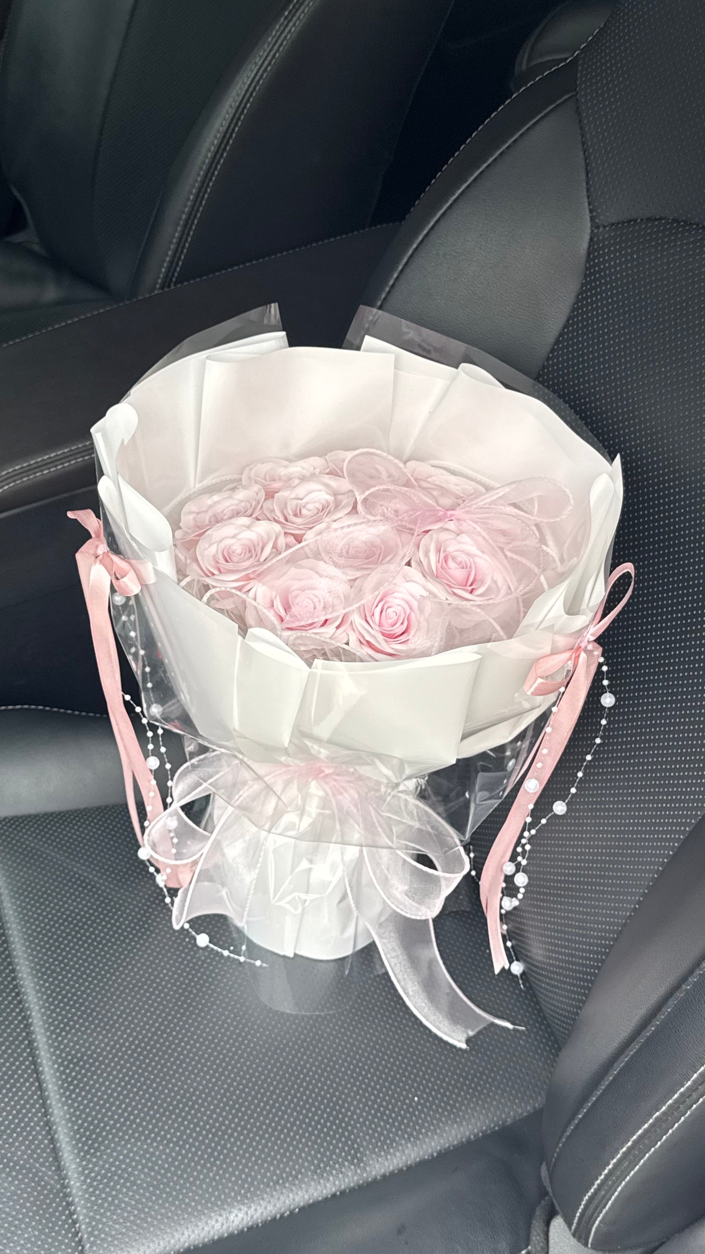 12 Pink Awakening Soap Flower Bouquet