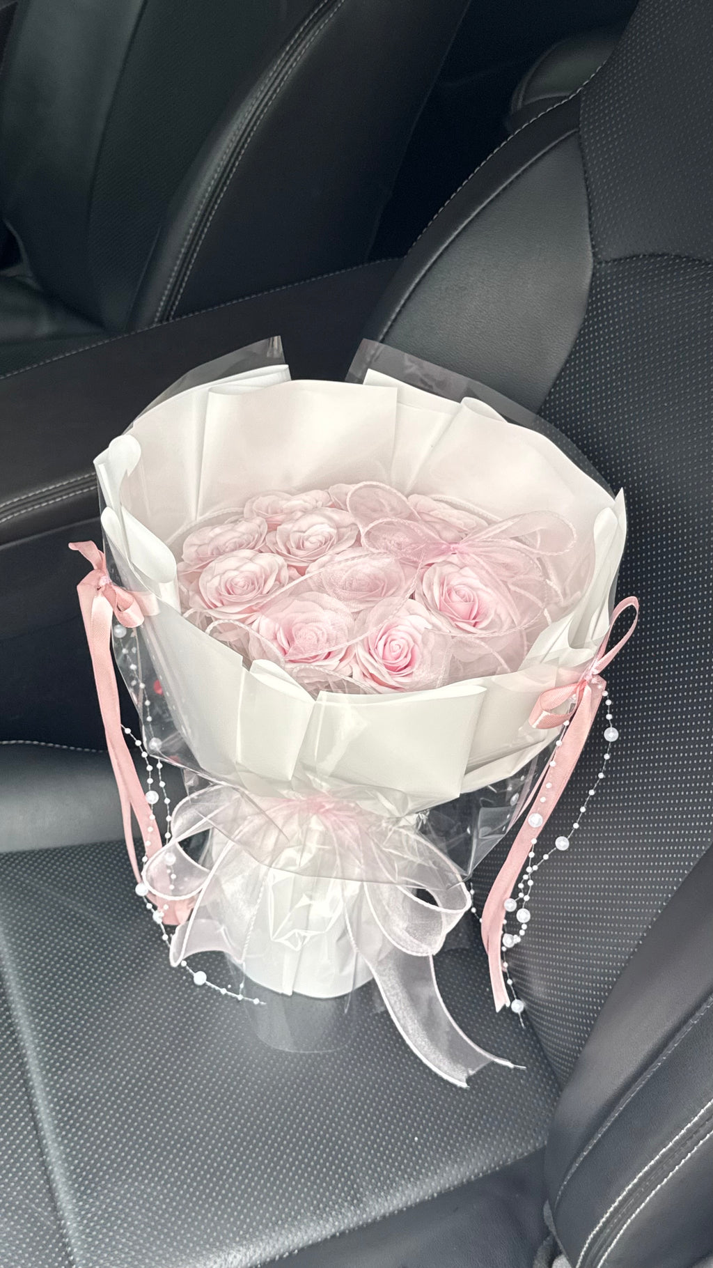 12 Pink Awakening Soap Flower Bouquet