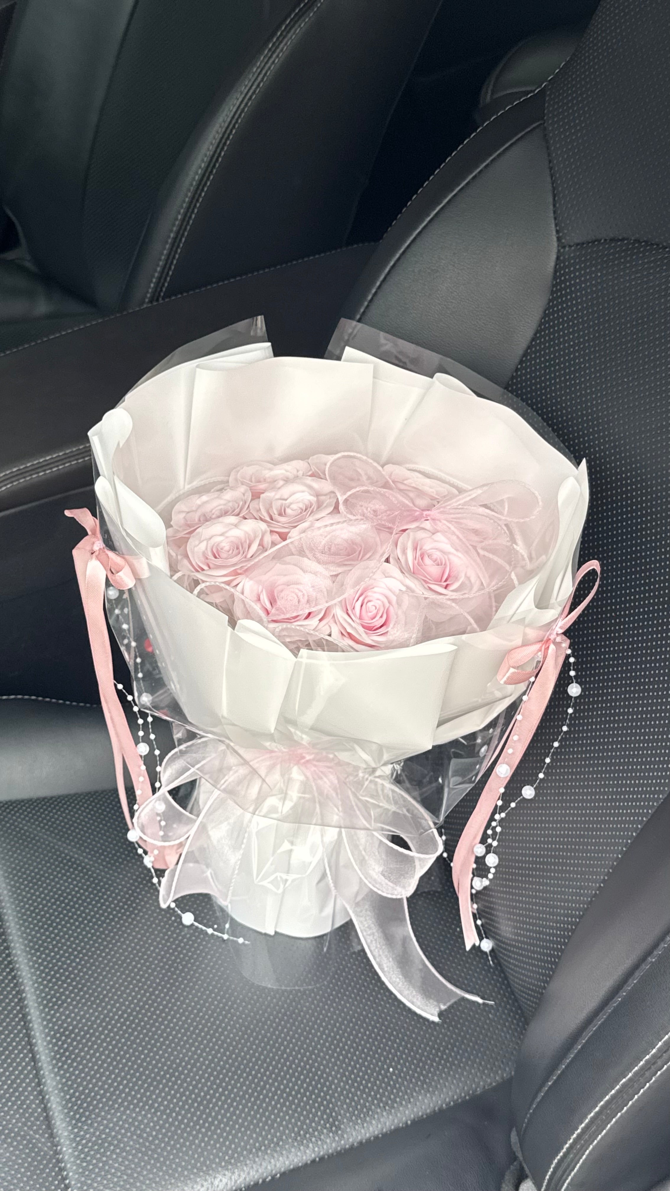 12 Pink Awakening Soap Flower Bouquet