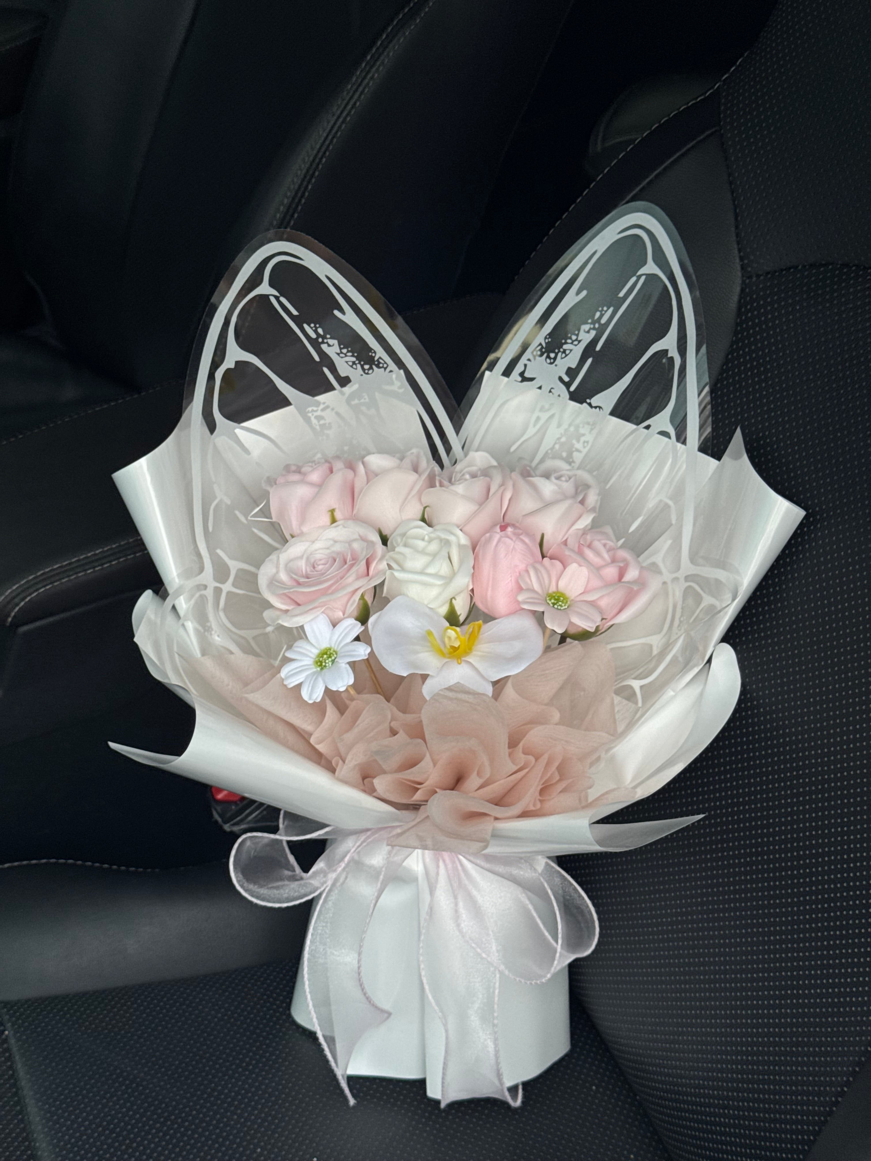 S Size Pink Butterfly Bouquet