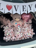 Pink Theme Soap Flower Car Boot Surprise