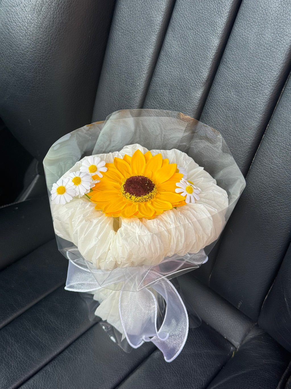 S Size Sunflower Soap Flower Bouquet