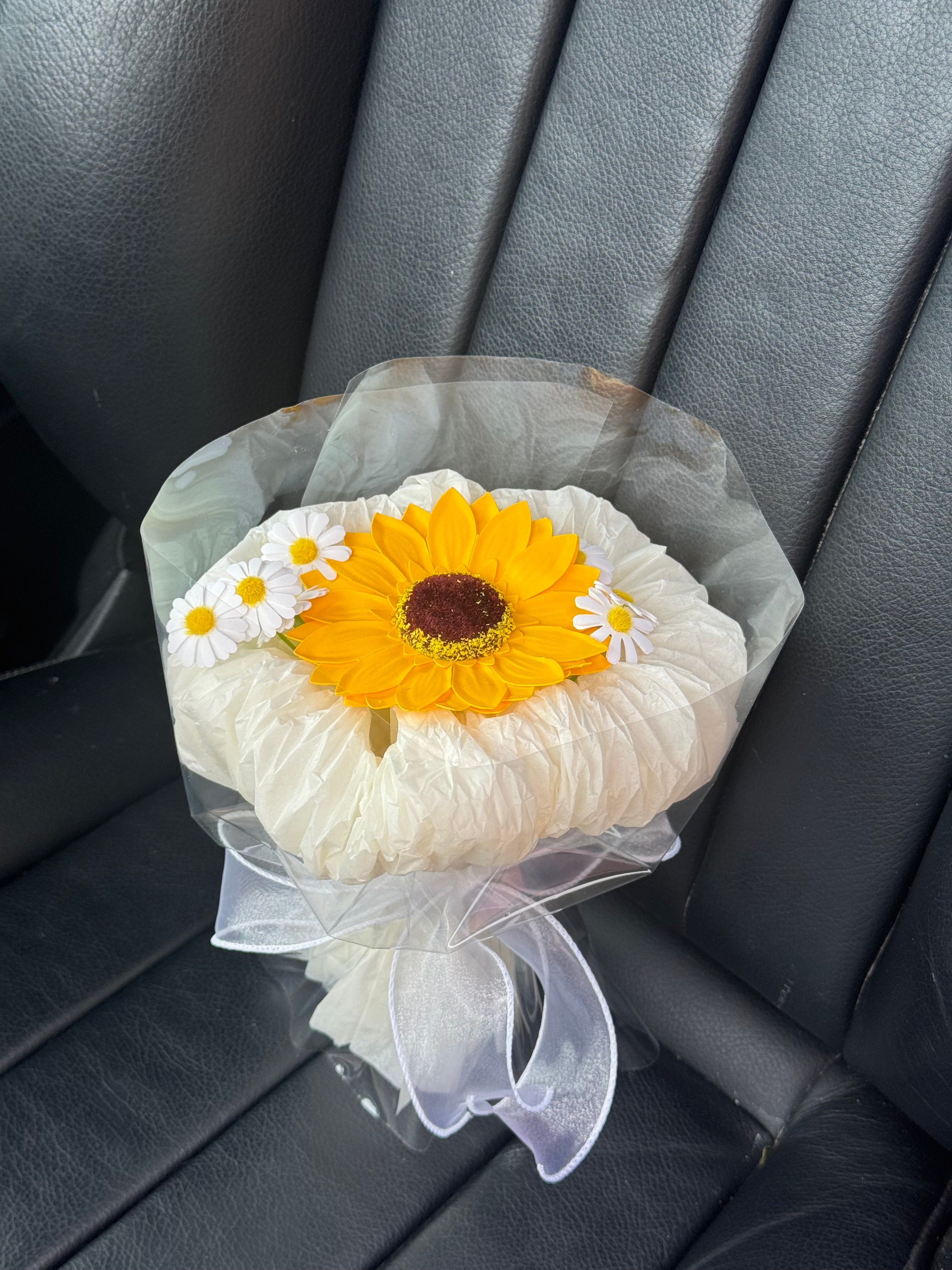 S Size Sunflower Soap Flower Bouquet