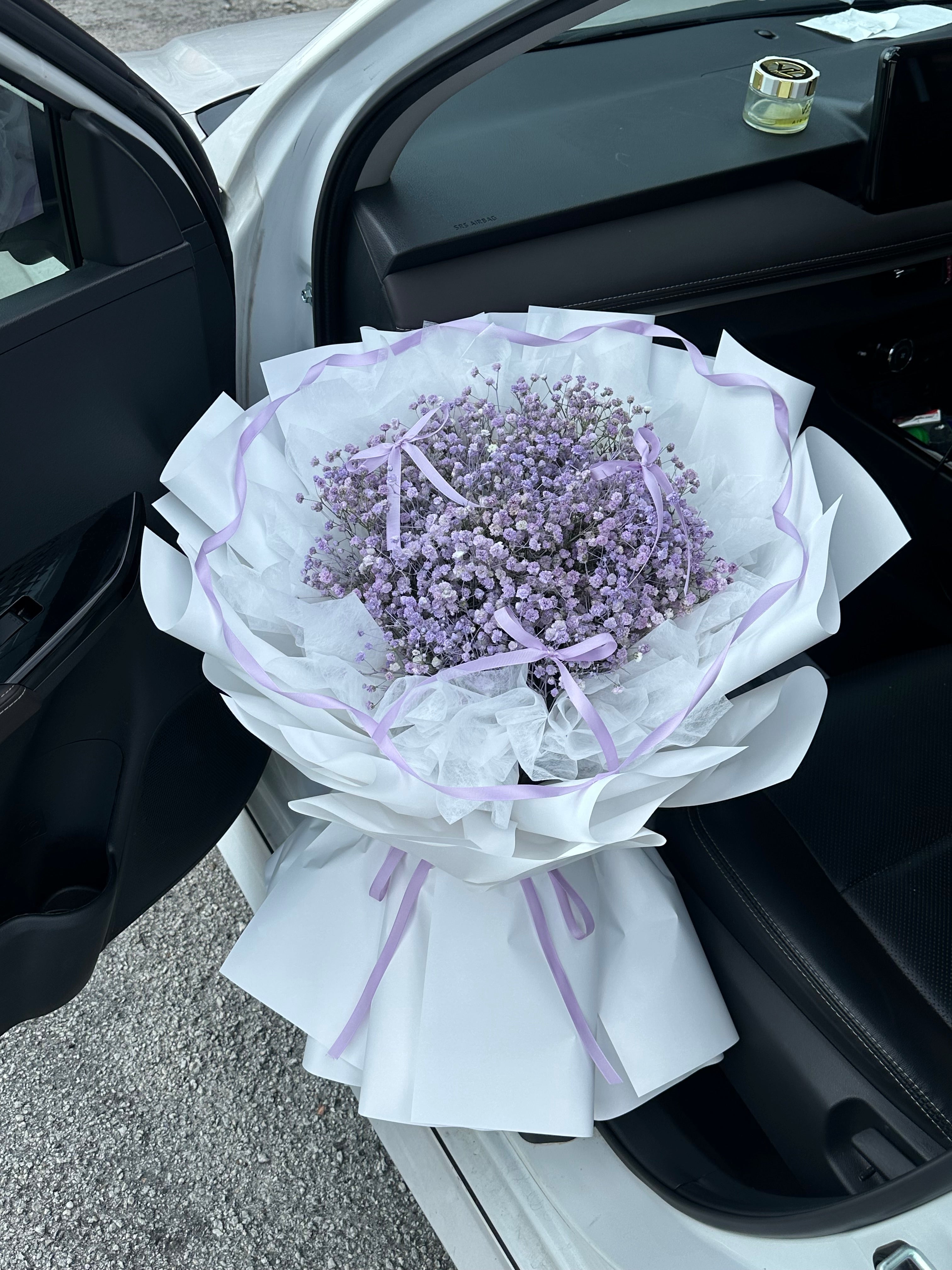 L Size Purple Baby’s Breath Bouquet