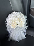 White Soap Flower Hand Bouquet