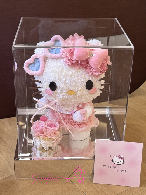 Hello Kitty Preserved Flower Box