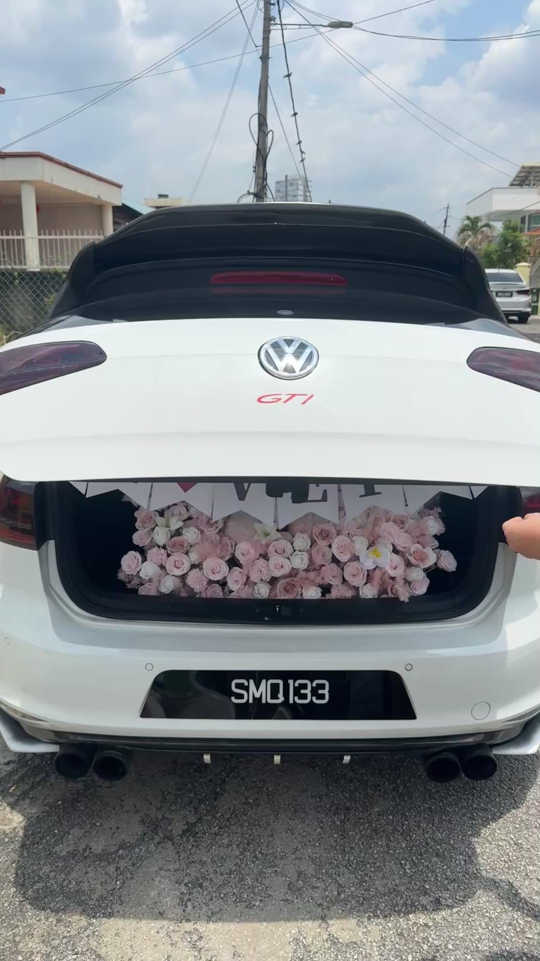 Pink Theme Soap Flower Car Boot Surprise