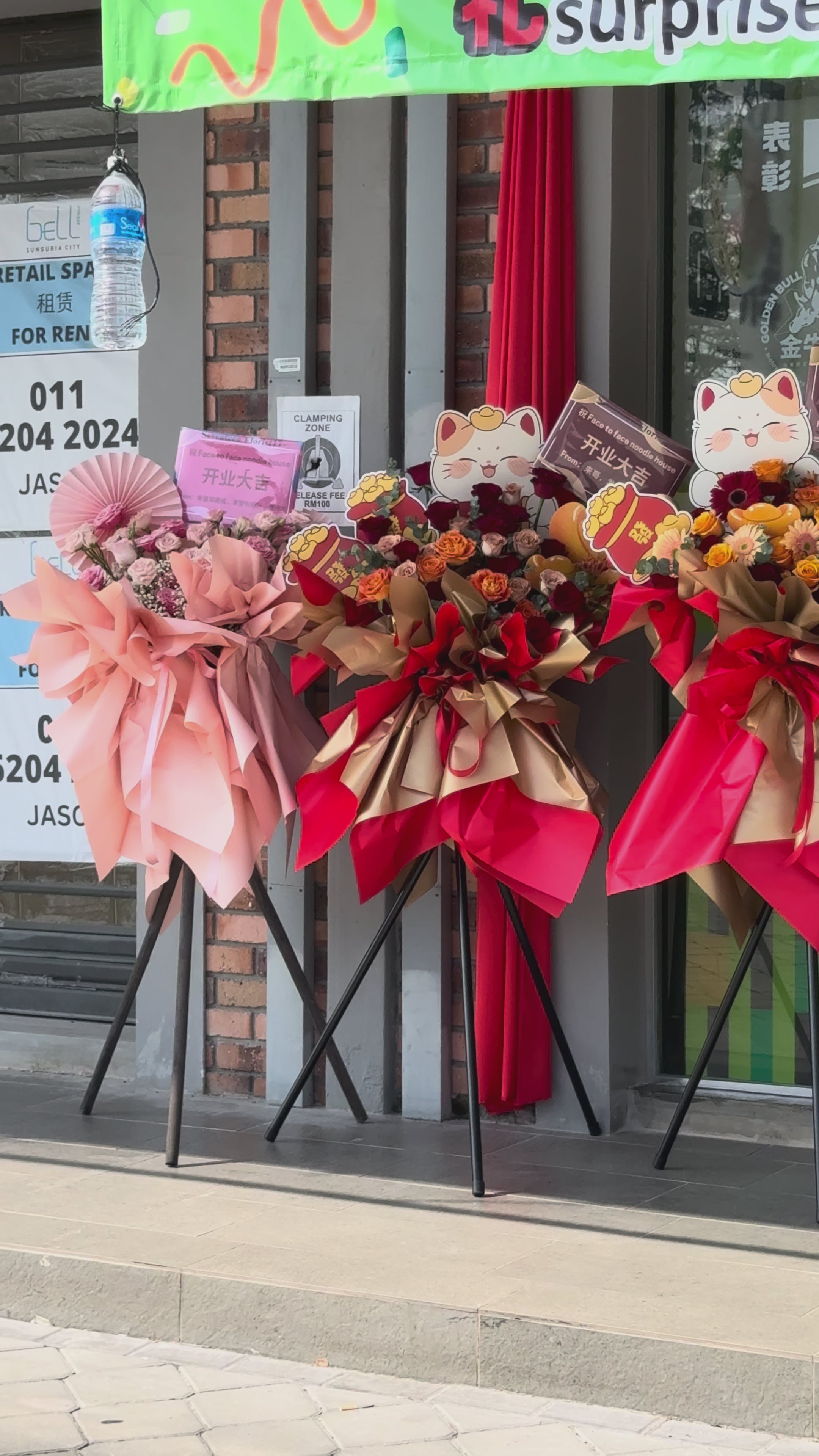 Fresh Flower Grand Opening Flower Stand
