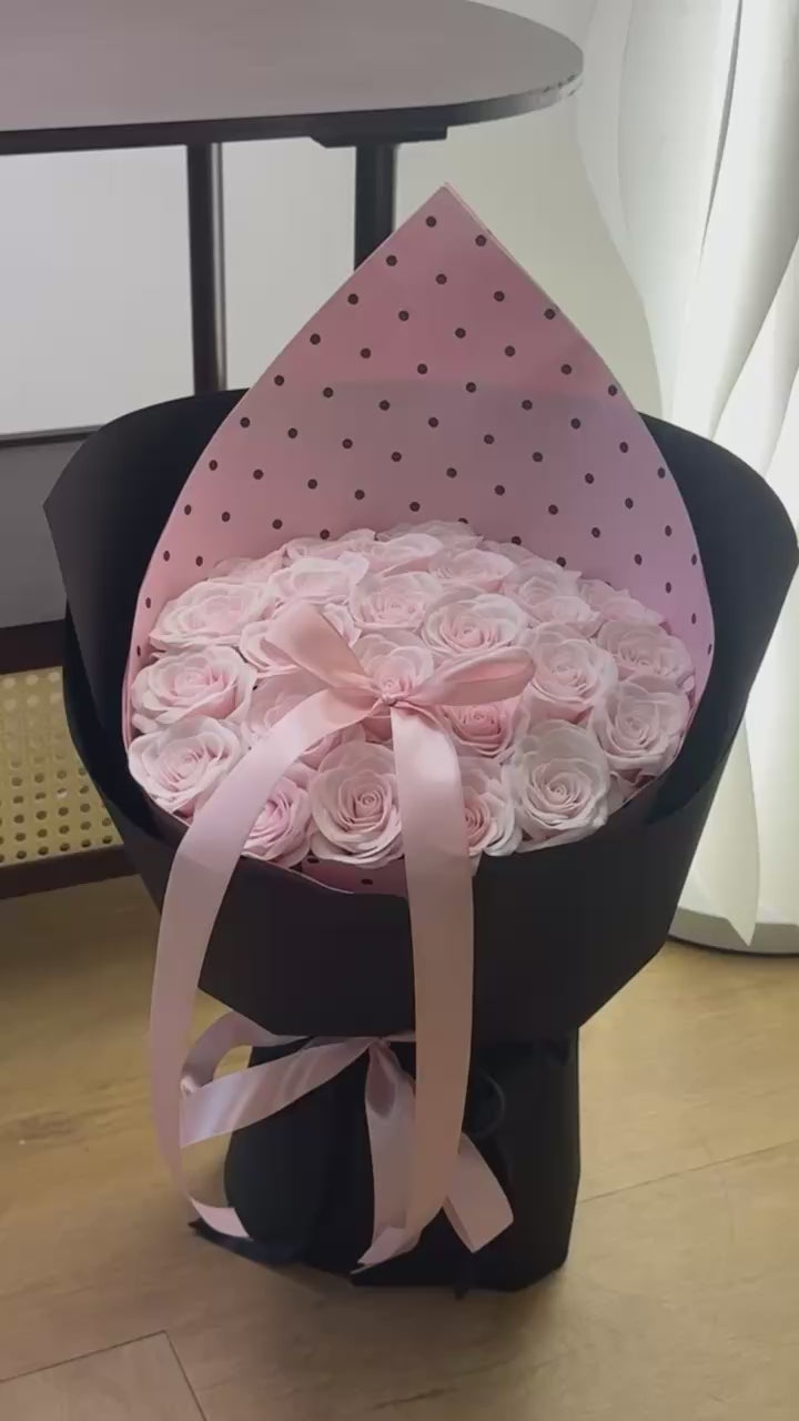 Pink Romance Soap Rose Bouquet